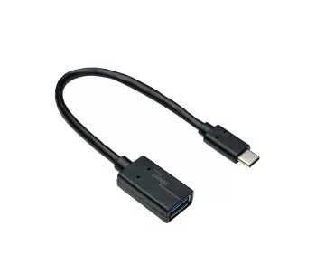 USB-C adapter tüüp C 3.0 A pistikupesale, OTG-võimeline, must, 0.20m, polükott